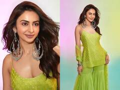 Rakul Preetના ગ્રીન કપડાંની સાથે મોટી ઈયરરિંગ્સ પણ બની ચર્ચાનું કેન્દ્ર, જાણો કેટલી છે કિંમત