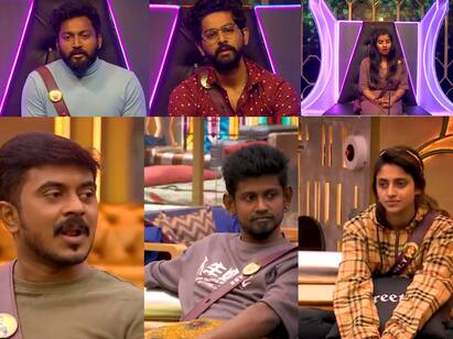 Bigg Boss 6 Tamil fifth week Elimination nominees list out Bigg Boss 6 Tamil : 6 சீசனில் இந்த வாரம் வெளியேற பரிந்துரைக்கப்பட்ட 7 பேர்!