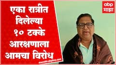 Haribhau Rathod on EWS Reservation : EWS आरक्षणाबाबत निकाल, हरिभाऊ राठोड यांची प्रतिक्रिया