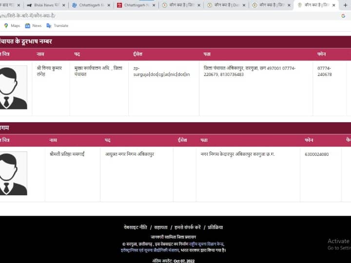 Chhattisgarh: 33 की जगह 28 जिले, नक्शा भी पुराना, छत्तीसगढ़ शासन की वेबसाइट अब तक अपडेट नहीं