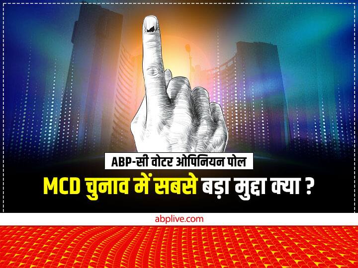 ABP News C-Voter Opinion Poll on Delhi MCD elections 2022 ABP C-Voter Opinion Poll: MCD चुनाव में सबसे बड़ा मुद्दा क्या? ओपिनियन पोल में पब्लिक ने बताया