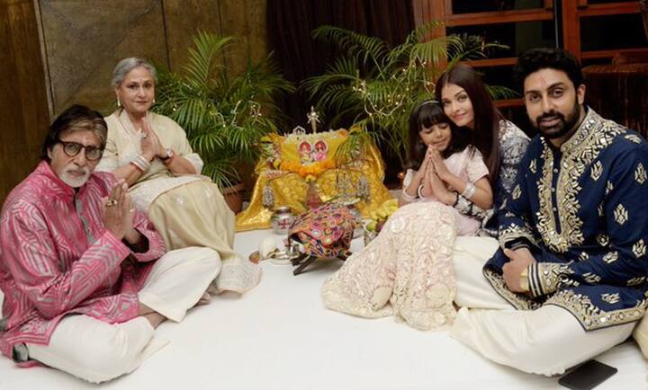 इन तस्वीरों में ऐश्वर्या पति अभिषेक, अपनी बेटी आराध्या और परिवार के बाकी सदस्यों के साथ दिखाई दे रही हैं. साथ ही उनका शानदार घर भी दिखाई दे रहा है.