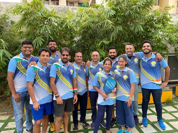The Uttar Pradesh Pickleball team that competed in the Indore National Championship