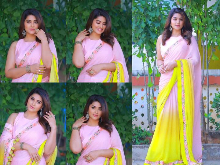 Sneha saree photos: பிங்க் புடவையில் ஜொலிக்கும் நடிகை சினேகாவின் லேட்டஸ்ட் புகைப்படங்களை இங்கு காணலாம்.