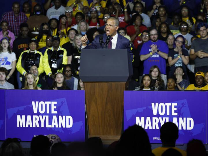 Anthony Brown, Democratic candidate for Maryland attorney general, speaks during a Democratic National Committee event in Bowie, Maryland, on Monday, Nov. 7. (Source: Getty)