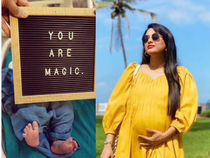Rucha Hasabnis Saath Nibana Saathiya fame gave birth to a baby boy Baby photo shared on social media Rucha Hasabnis : 'साथ निभाना साथिया' फेम रुचा हसबनीसने दिला मुलाला जन्म; सोशल मीडियावर शेअर केला बाळाचा फोटो