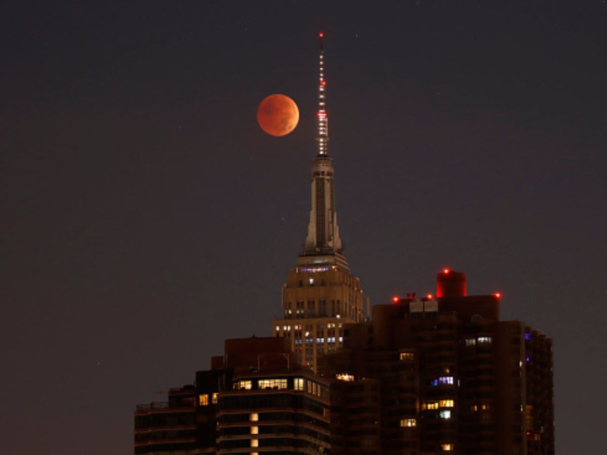 Total Lunar Eclipse/Blood Moon In New York (Photo: Getty)