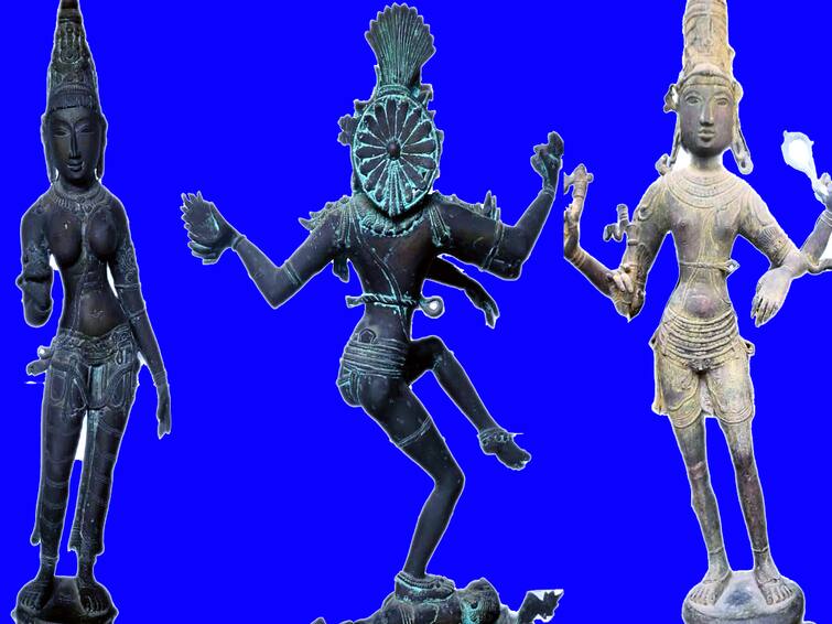 Crime: 3 bronze statues seized from the house of a French national in Auroville area Crime: ஆரோவில் பகுதியில் பிரான்ஸ் நாட்டவர் வீட்டில் 3 வெண்கல சிலைகள் பறிமுதல்