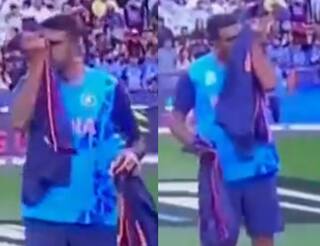best way of finding his jersey Ashwin Video goes viral on internet Watch Video: எது என் டீசர்ட்..? வாசனை வைத்து கண்டறிந்த அஷ்வின்.. கலாய்த்து தள்ளும் நெட்டிசன்கள்!