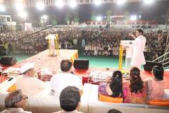 PHOTO: श्रीकांत शिंदेंची सभा ठाकरे पिता-पुत्रावरील टीकेवरून गाजली