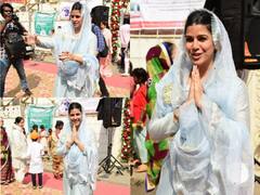 IN Pics: गुरुपर्व पर गुरुद्वारे पहुंची निम्रत कौर, सिर पर दुपट्टा ओढ़े प्रसाद बांटती एक्ट्रेस की सादगी ने जीता दिल