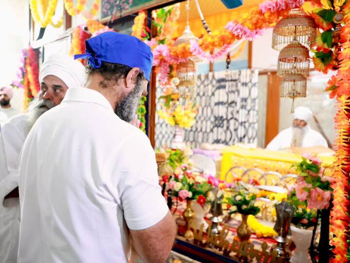 He offered prayers and sought blessings. (Image Source: Twitter | @RahulGandhi)