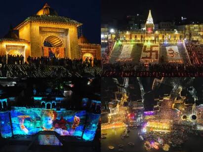 Kartik Poornima: સોમવારે કારતક પૂર્ણિમાના દિવસે દેવ દિવાળીની હર્ષોલ્લાસ સાથે ઉજવણી કરવામાં આવી હતી. આ દરમિયાન વારાણસી, મથુરા અને હરિદ્વારમાં ભવ્ય નજારો જોવા મળ્યો છે.
