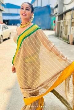 Surbhi Chandna: ਅਭਿਨੇਤਰੀ ਸੁਰਭੀ ਚੰਦਨਾ ਸਾੜੀ 'ਚ ਆਈ ਨਜ਼ਰ, ਖੂਬਸੂਰਤੀ ਦੇਖ ਕੇ ਦੰਗ ਰਹਿ ਗਏ ਫੈਨਜ਼