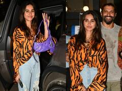 Farhan Shibani Pics: अपनी लेडीलव को डिनर डेट पर ले गए फरहान, टाइगर प्रिंटेड टॉप में स्टाइलिश दिखीं शिबानी