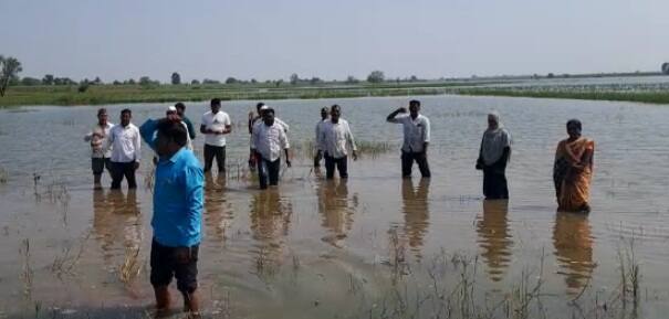 यावेळी महिला शेतकरी देखील धरणाच्या पाण्यात उतरल्याचं पाहायला मिळाले.