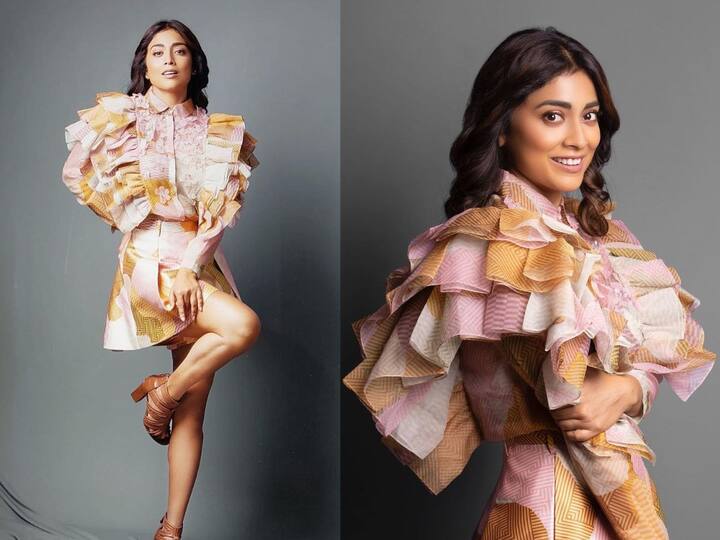 Shriya saran photos: நடிகை ஸ்ரேயா சரணின்  திரிஷ்யம் 2 திரைப்பட ப்ரோமோஷன் புகைப்படங்களை இங்கு காணலாம்.