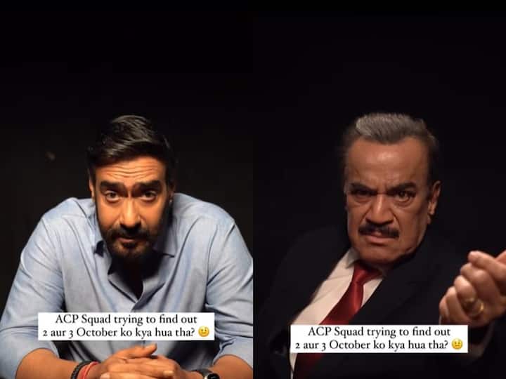 ACP Pradyuman And His CID Squad Try To Figure Out What Happened On Oct 2& 3? Ajay Devgn Shares Reel Of 'Drishyam 2' ACP Pradyuman And His CID Squad Try To Figure Out What Happened On Oct 2& 3? Ajay Devgn Shares Reel Of 'Drishyam 2'
