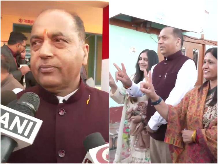 Himachal Pradesh Election Voting 2022: Confident Of A Grand Win, Says CM Jairam Thakur After Voting With Family Himachal Election 2022: Confident Of A Grand Win, Says CM Jairam Thakur After Voting With Family