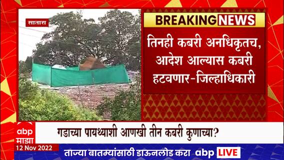 Satara Pratapgad Fort : प्रतापगडाच्या पायथ्याशी 3 कबरी आढळल्या, त्या कबरी कोणाच्या?