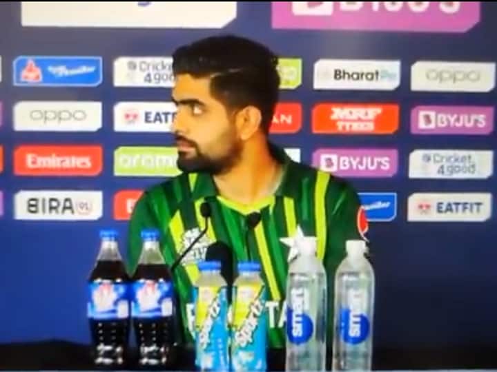 T20 World Cup 2022 Final ENG vs PAK Babar Azam Press Conference Question on IPL Watch: IPL से जुड़ा सवाल आया तो मीडिया मैनेजर की ओर ताकने लगे बाबर, दिलचस्प वीडियो में देखें क्या हुआ आगे