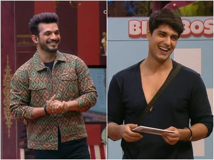 Bigg Boss 16 Ankit Gupta gave lap dance to Arjun Bijlani his performance surprised contestants with Sunny Leone Bigg Boss 16: अंकित गुप्ता ने अर्जुन बिजलानी के साथ किया 'Lap Dance', परफॉर्मेंस देख सनी लियोनी संग घरवाले हुए हैरान