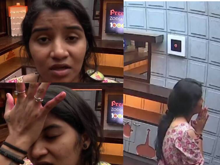 Bigg Boss 6 Tamil dhanalakshmi asks apology to Bigg boss Bigg Boss 6 Tamil : நெருங்கிய எலிமினேஷன்.. பிக்பாஸிடம் அழுது மன்னிப்பு கேட்ட தனலட்சுமி.. காரணம் என்ன?