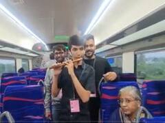 Viral Video: School Student Plays 'Vande Mataram' On Flute Inside Vande Bharat Train, Leaves Netizens In Awe