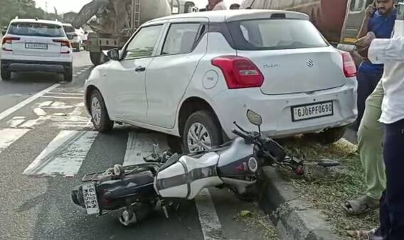 ACCIDENT: કરજણ નેશનલ હાઇવે પર ત્રિપલ અકસ્માત, એક વ્યક્તિનું ઘટના સ્થળે જ મોત