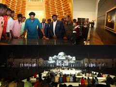 அரசு பள்ளி மாணவர்களுக்கு ஐக்கிய அரபு அமீரகத்தின் அரண்மனையை சுற்றி காண்பித்த அன்பில் மகேஷ்!