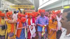 PHOTO: दिव्यांग मंत्रालयाचा निर्णय, औरंगाबादमध्ये फेटे बांधून व गुलाल उधळून आनंदोत्सव