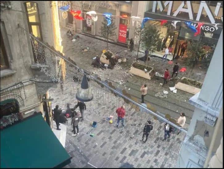 An explosion in a crowded area of the Turkish capital Istanbul Istanbul Blast: તુર્કીની રાજધાની ઈસ્તાંબુલના ભીડવાળા વિસ્તારમાં વિસ્ફોટ, 1નું મોત, 11 ઘાયલ
