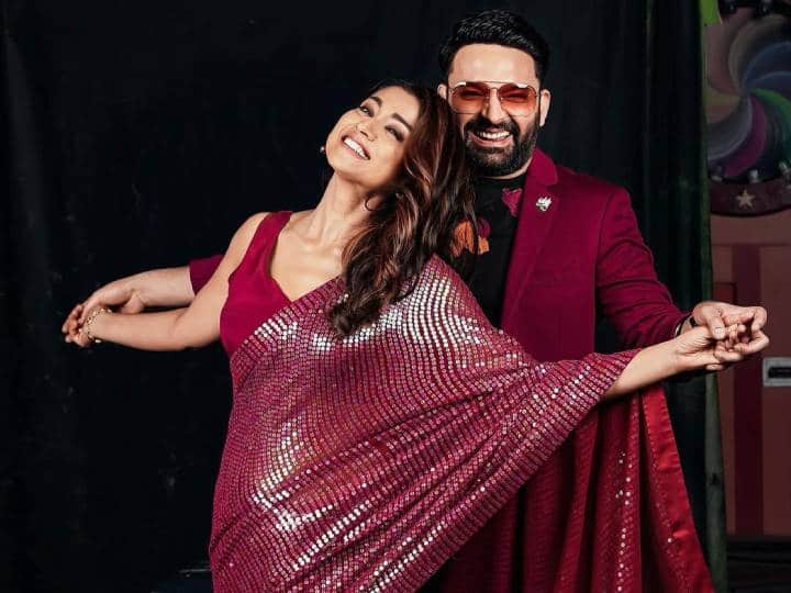 Kapil Sharma Shriya Saran Photos: कॉमेडियन कपिल शर्मा ने श्रिया सरन के साथ रोमांटिक तस्वीरें शेयर कर सोशल मीडिया पर एक अनाउंसमेंट की है. आइए आपको बताते हैं इस बारे में.