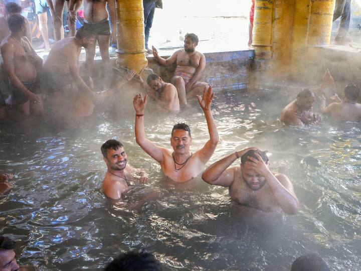 The Badrinath temple, dedicated to Lord Vishnu, is one of the sacred Char Dham sites in Uttarakhand. These four ancient Hindu temples are thought to be the spiritual sources of four sacred rivers, including the Alaknanda River, which flows along Badrinath temple. Hindus believe that visiting these temples will cleanse them of their sins and assist them in attaining moksha. (Image Source: PTI)
