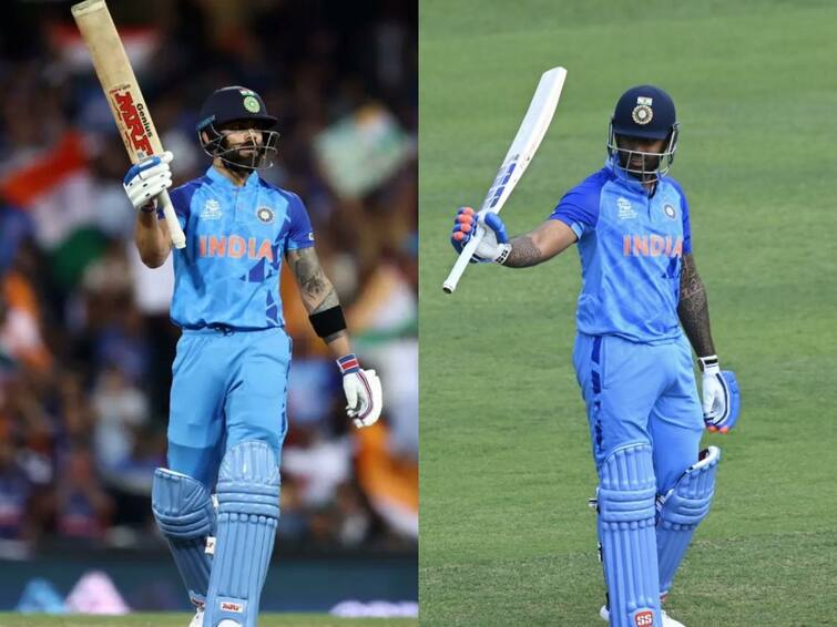 Most Valuable Team Of ICC Men's T20 World Cup 2022 Virat Kohli Suryakumar Yadav Hardik Pandya In the List T20 World Cup 2022: आयसीसीच्या सर्वोत्तम संघात विराट, सूर्याला स्थान; तर हार्दिकची 12वा खेळाडू म्हणून निवड