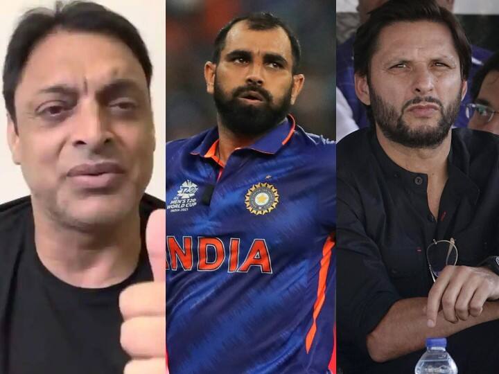 Shoaib Akhtar and Shahid Afridi slams Mohammed Shami after karma tweet T20 WC 2022 Pakistan Defeat T20 WC 2022: मोहम्मद शमी के ट्वीट पर छिड़ी बहस, शोएब अख्तर के बाद शाहिद अफरीदी ने भी घेरा