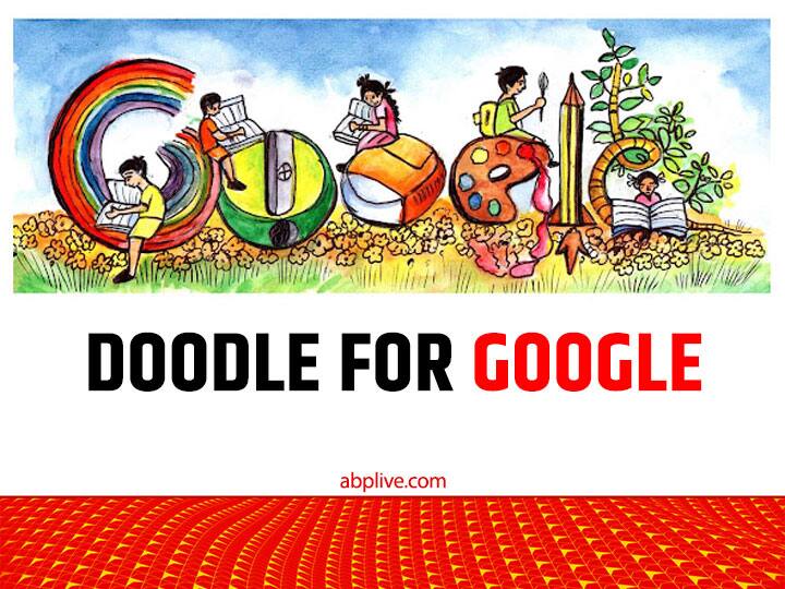 Google Doodle Today Google Celebrates India Winner of Doodle4Google Contest Check Details Doodle for Google 2022: भारत की तरफ से कोलकाता के श्लोक मुखर्जी ने जीता डूडल फॉर गूगल का खिताब