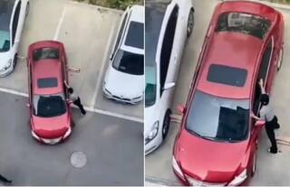 Viral Video: ਕਾਰ ਤੋਂ ਹੇਠਾਂ ਉਤਰ ਕੇ ਉਸ ਨੂੰ ਧੱਕਾ ਦੇ ਕੇ ਪਾਰਕ ਕਰ ਰਹੀ ਔਰਤ, ਵੀਡੀਓ ਦੇਖ ਰਹਿ ਜਾਵੋਗੇ ਹੈਰਾਨ