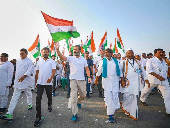 Bharat Jodo Yatra: एमपी में राहुल गांधी की 'भारत जोड़ो यात्रा' के कार्यक्रम में बदलाव, जानें नया शेड्यूल Bharat Jodo Yatra madhya pradesh Changes in the schedule of Rahul Gandhi Yatra know the new schedule ann Bharat Jodo Yatra: एमपी में राहुल गांधी की 'भारत जोड़ो यात्रा' के कार्यक्रम में बदलाव, जानें नया शेड्यूल