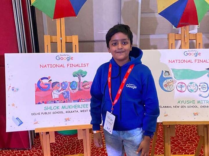 shlok mukherjee kolkata won doodle for google competition in Childrens Day Google के होमपेज पर बना कोलकाता के नन्हे श्लोक का डूडल, मासूम हाथों की कलाकारी ने जीता सबका दिल