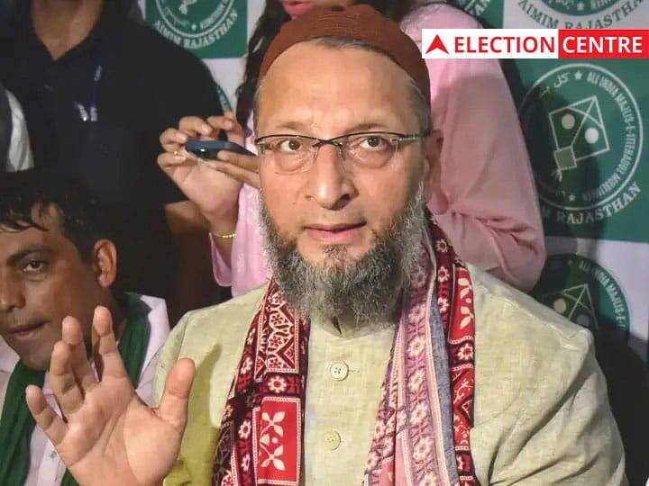 Gujarat Election Modi Modi slogans black flags shown at AIMIM chief Asaduddin Owaisi meeting in Surat Gujarat Election: सूरत में  AIMIM चीफ असदुद्दीन ओवैसी की सभा में 'मोदी-मोदी' के लगे नारे, दिखाए गए काले झंडे