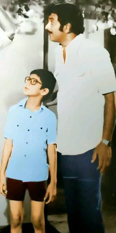 తనయుడు మహేష్ తో.