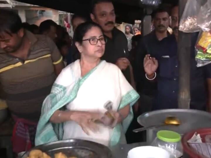 Mamta Banerjee suddenly reached the tea shop in Jhargram, distributed pakoras West Bengal News: झाड़ग्राम में अचानक चाय की दुकान पर पहुंचीं ममता बनर्जी, बांटे पकौड़े