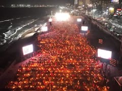 'Karthika Mahadeepotsavam' Organised At RK Beach In Visakhapatnam. See Pics