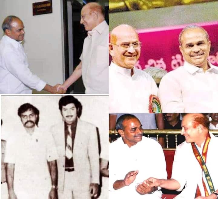 వైఎస్ రాజశేఖరరెడ్డితో కృష్ణ.