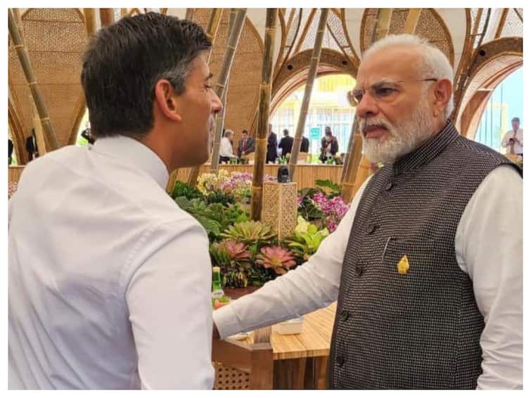 PM Modi Meets UK PM Rishi Sunak For 1st Time At G20 Summit PM Modi Meets UK PM Rishi Sunak For 1st Time At G20 Summit