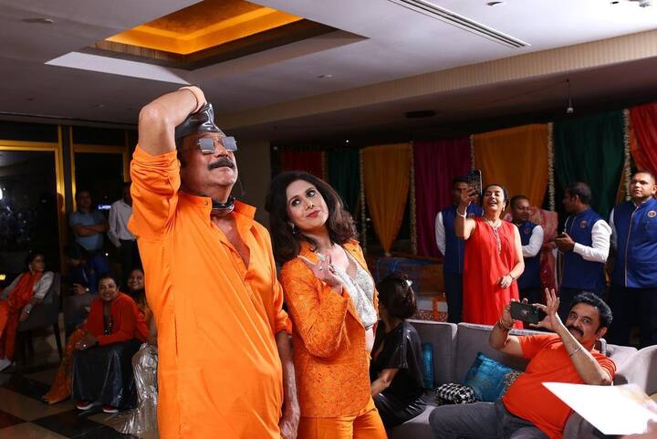 చిరంజీవి నివాసంలో జరిగిన రీ యూనియన్ లో దక్షిణాది తారలు హాజరయ్యారు.Photo Credit@Suhasini/instagram