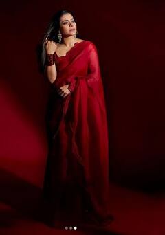 Kajol: ਚਮਕਦਾਰ ਲਾਲ ਸਾੜੀ ਵਿੱਚ ਕਾਜੋਲ ਦੇ ਮਨਮੋਹਕ ਅੰਦਾਜ਼ ਤੋਂ ਅੱਖਾਂ ਨਹੀਂ ਹਟਣਗੀਆਂ, ਦੇਖੋ ਤਸਵੀਰਾਂ