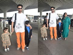 Aayush Arpita Pics: परिवार के साथ हॉलीडे मनाने निकले आयुष शर्मा, बेटी आयत का हाथ थामे आए नजर