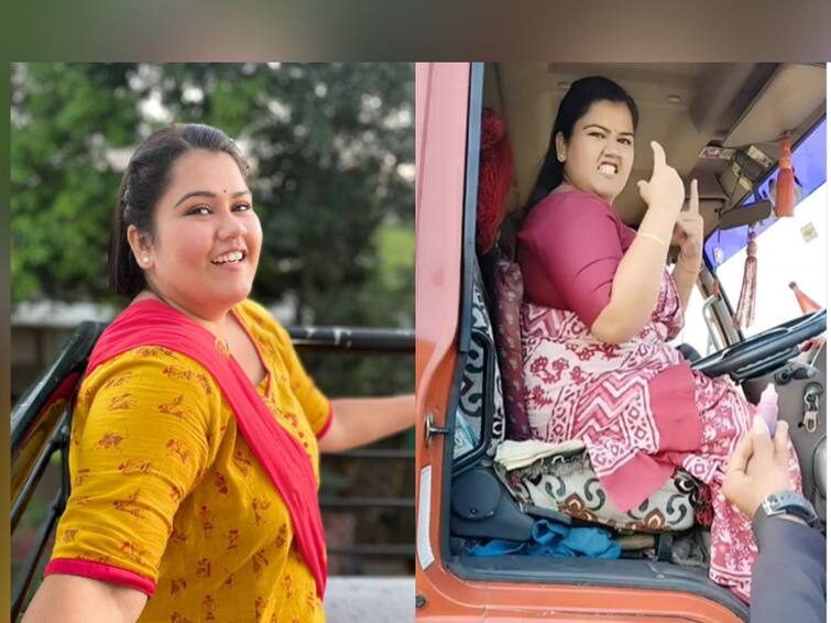 Sundara Manamadhe Bharli actress Akshaya Naik share post on social media Sundara Manamadhe Bharli: 'सुंदरा मनामध्ये भरली'मधील लतिकानं चालवला ट्रक;  व्हिडीओ व्हायरल